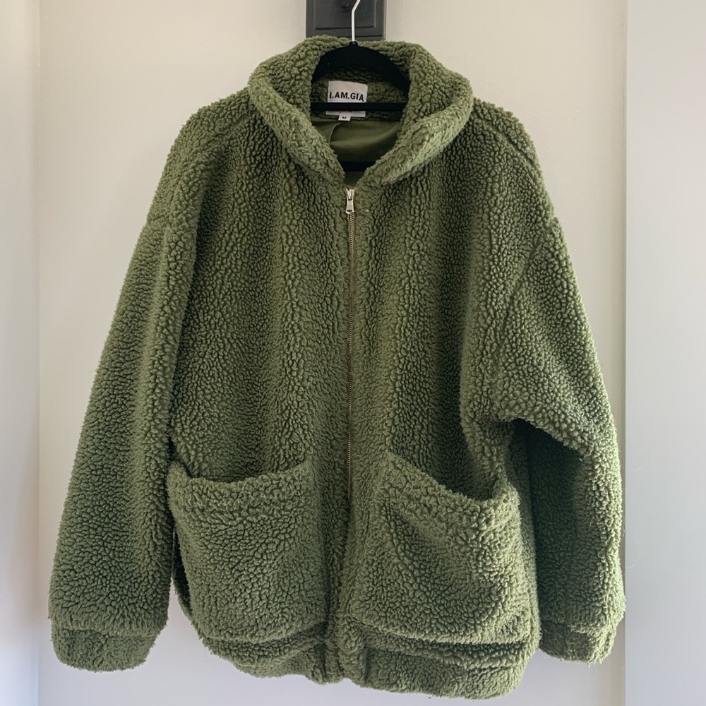 I.AM.GIA Oversized Forest Green Jacket